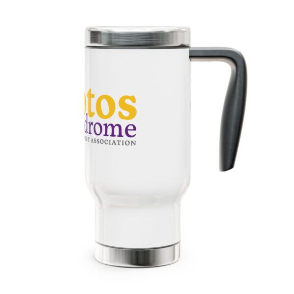 stainless steel travel mug with handle, 14oz